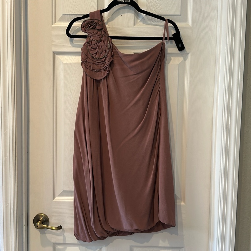 BCBGMaxAzria one shoulder short dress